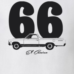 1966 El Camino Side Year Model Light Color T Shirt