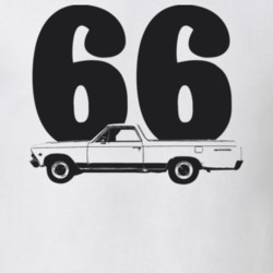 1966 El Camino Side Year Light Color T Shirt