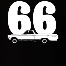 1966 El Camino Side Year Dark Color T Shirt