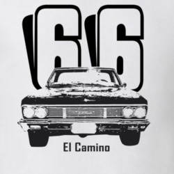 1966 El Camino Grill Year Model Light Color T Shirt