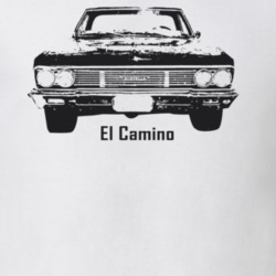 1966 El Camino Grill Model Light Color T Shirt