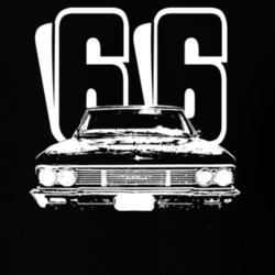 1966 El Camino Grill Year Dark Color T Shirt