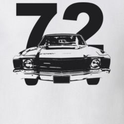1972 El Camino Grill Year Light Color T Shirt