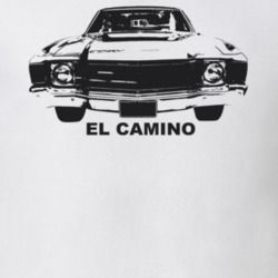 1972 El Camino Grill Model Light Color T Shirt