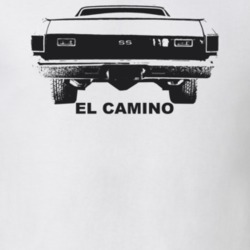 1972 El Camino Rear Model Light Color T Shirt