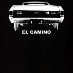 1972 El Camino Rear Model Dark Color T Shirt