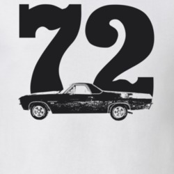 1972 El Camino Side Year Light Color T Shirt