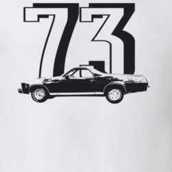 1973 El Camino Side Model Light Color T Shirt