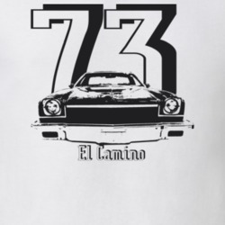 1973 El Camino Grill Year Model Light Color T Shirt