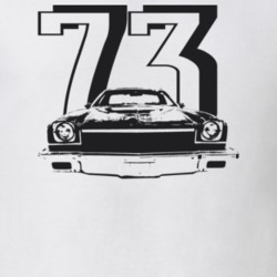 1973 El Camino Grill Year Light Color T Shirt