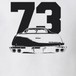 1973 El Camino Rear Year Light Color T Shirt