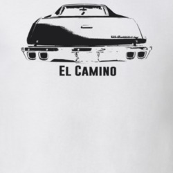 1973 El Camino Rear Model Light Color T Shirt
