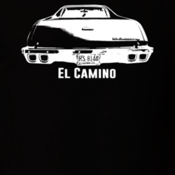 1973 El Camino Rear Model Dark Color T Shirt