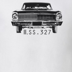 1966 ll SS 327 Grill Model Light Color T Shirt