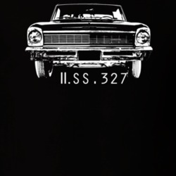1966 ll SS 327 Grill Model Dark Color T Shirt