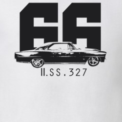 1966 ll SS 327 Side Year Model Light Color T Shirt