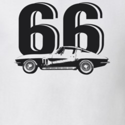 1966 Corvette Side Year Light Color T shirt