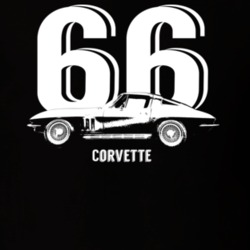 1966 Corvette Side Year Model Dark Color T shirt