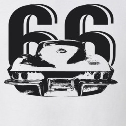 1966 Corvette Rear Year Light Color T shirt