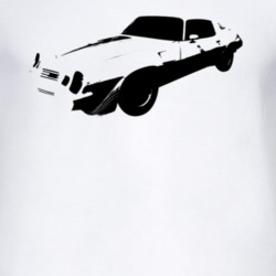 1981 Chevy Camaro Z28 Side View Faded Look Light T Shirt