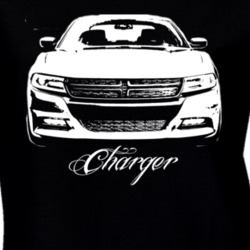 2015 Dodge Charger Grill Model Dark Color Ladies Fit Shirt