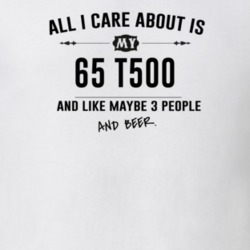 All I Care About Is My 65 T500 And Beer Funny T Shirt