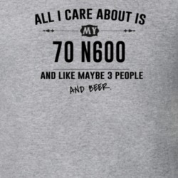 All I Care About Is My 70 N600 And Beer Funny T Shirt