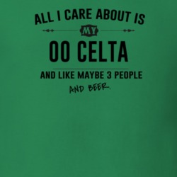 All I Care About Is My 00 Celta And Beer Funny T Shirt