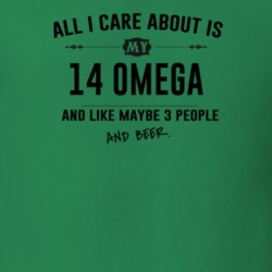 All I Care About Is My 14 Omega And Beer Funny T Shirt