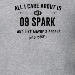 All I Care About Is My 09 Spark And Beer Funny T Shirt