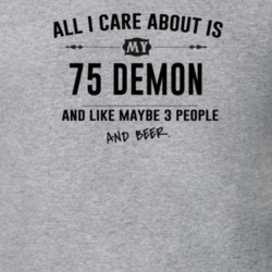 All I Care About Is My 75 Demon And Beer Funny T Shirt