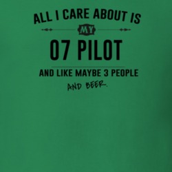 All I Care About Is My 07 Pilot And Beer Funny T Shirt