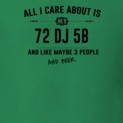 All I Care About Is My 72 Dj 5B And Beer Funny T Shirt