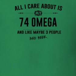 All I Care About Is My 74 Omega And Beer Funny T Shirt