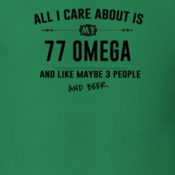 All I Care About Is My 77 Omega And Beer Funny T Shirt
