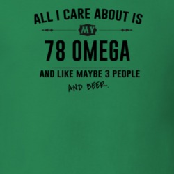 All I Care About Is My 78 Omega And Beer Funny T Shirt