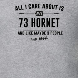 All I Care About Is My 73 Hornet And Beer Funny T Shirt