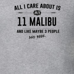 All I Care About Is My 11 Malibu And Beer Funny T Shirt