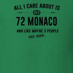 All I Care About Is My 72 Monaco And Beer Funny T Shirt