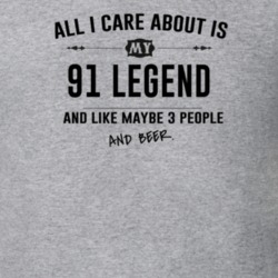 All I Care About Is My 91 Legend And Beer Funny T Shirt