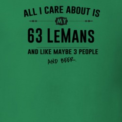 All I Care About Is My 63 Lemans And Beer Funny T Shirt
