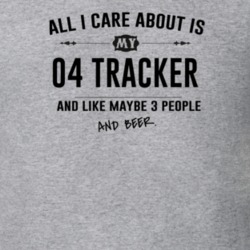All I Care About Is My 04 Tracker And Beer Funny T Shirt