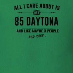 All I Care About Is My 85 Daytona And Beer Funny T Shirt
