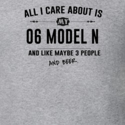All I Care About Is My 06 Model N And Beer Funny T Shirt