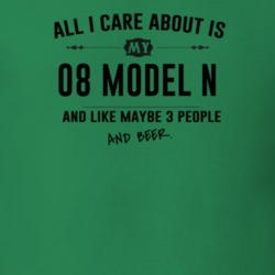 All I Care About Is My 08 Model N And Beer Funny T Shirt