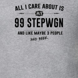All I Care About Is My 99 Stepwgn And Beer Funny T Shirt