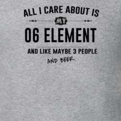 All I Care About Is My 06 Element And Beer Funny T Shirt