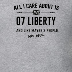 All I Care About Is My 07 Liberty And Beer Funny T Shirt