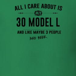All I Care About Is My 30 Model L And Beer Funny T Shirt