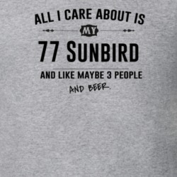 All I Care About Is My 77 Sunbird And Beer Funny T Shirt